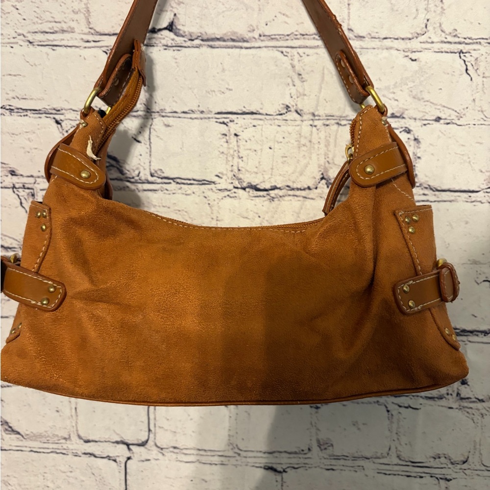 A.N.A Tan Suede Shoulder Bag - Classic Women's Handbag